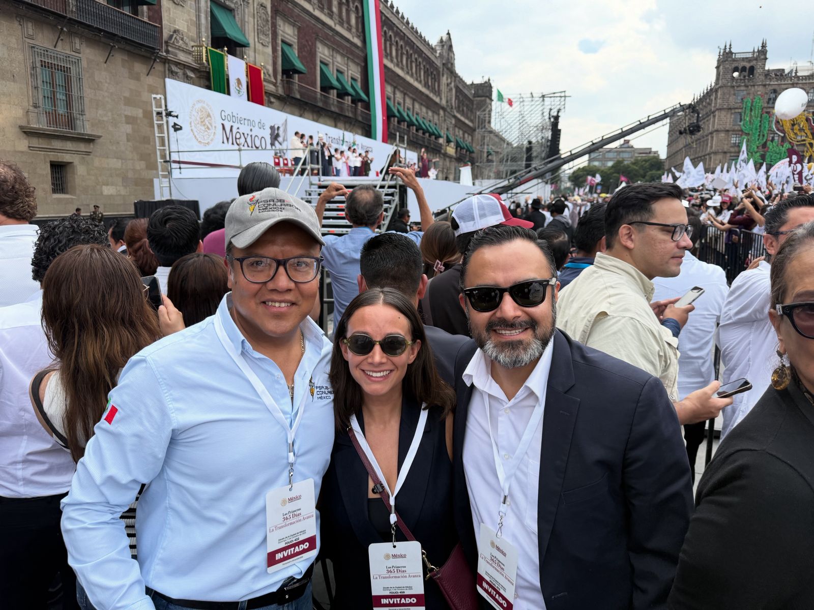 El Secretario General de la Federación de Agrupaciones Obreras, Iván Navarro presente en el evento.
